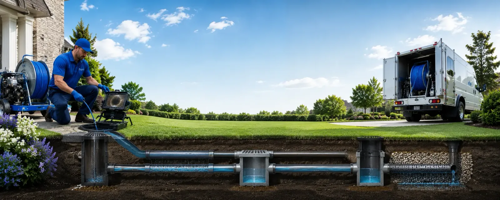Outdoor drain cleaning information for Gorham, IL